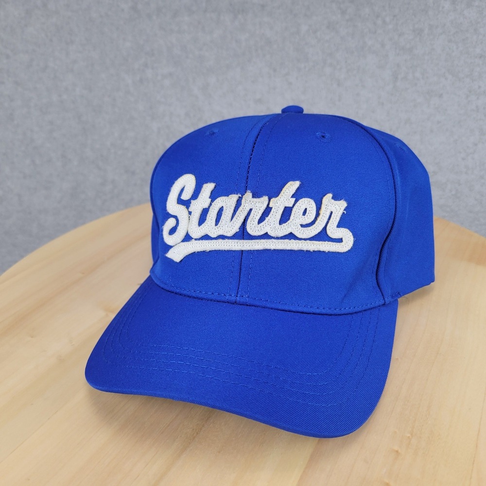 Starter Snapback Hat Men OSFM Blue Script Logo Embroidered RM16304Y